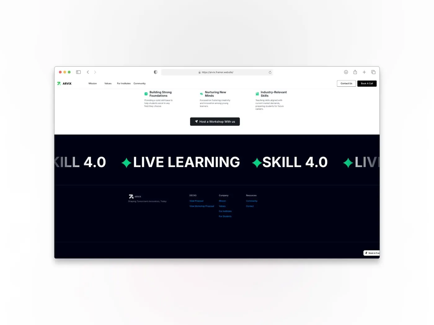 Arvix: Skill 4.0 live learning
