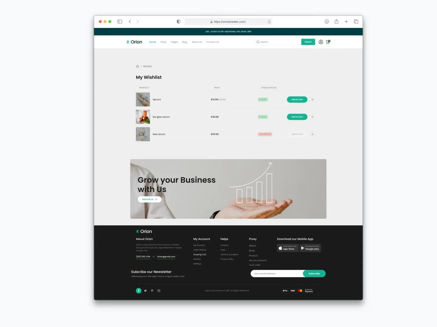 Orion: Account