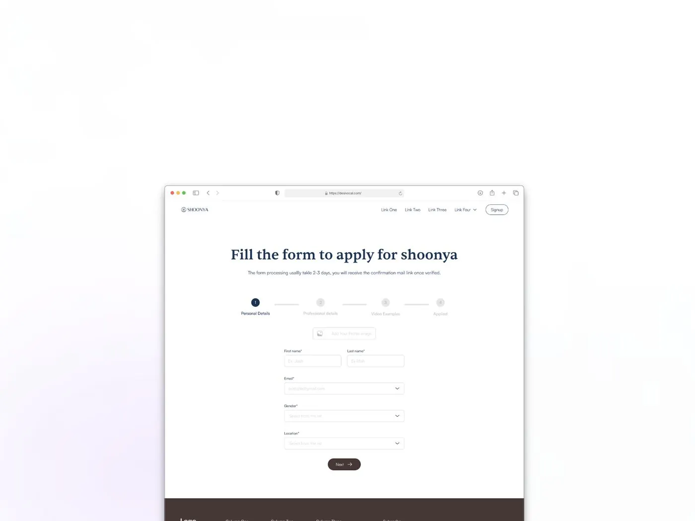 Shoonya: Apply as a teacher