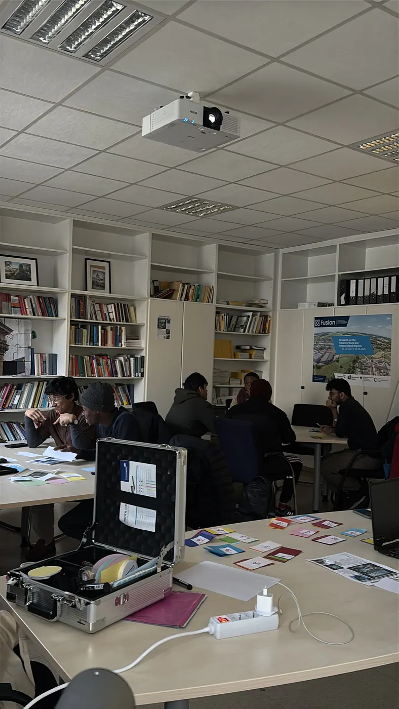 Participants working through the activities
